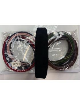Coronita pentru par catifea mijlocie negru si color en-gross