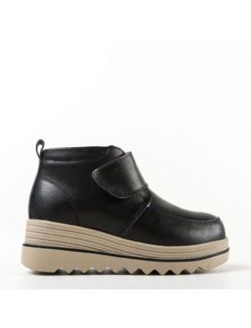 Pantofi casual din piele naturala Engros dama Aaron Negru