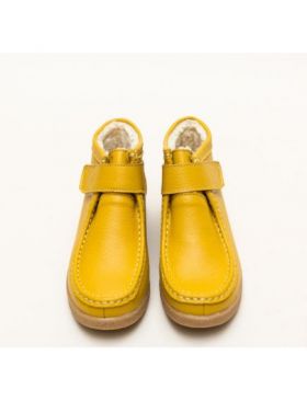 Pantofi casual din piele naturala Engros dama Debir Galben