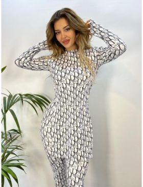 Compleu 2 piese dama Engros, cu model imprimat