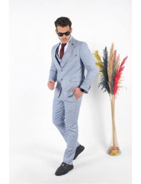 Costum de bărbat Slimfit cu veste En-gros