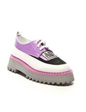 Pantofi casual de dama din piele naturala 773 Engros, Lila