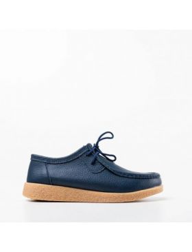 Pantofi casual Engros din piele naturala dama, Niko Albastru