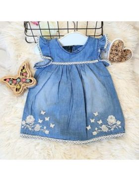 Sarafan jeans Flowers fetite en-gross