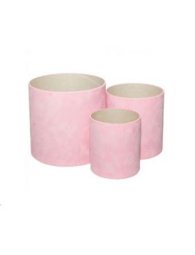 Set inalt 3 cutii rotunde pentru aranjamente florale pret engros