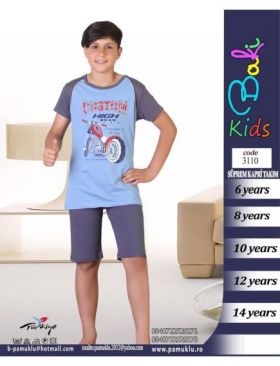 Pijama Copii Baieti Penye Short 3110 Engros