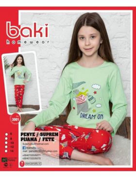 Pijama Copii Fetite Penye 3001 Engros