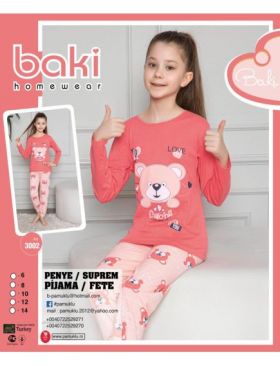 Pijama Copii Fetite Penye 3002 Engros