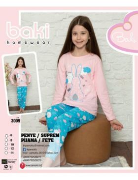 Pijama Copii Fetite Penye 3009 Engros