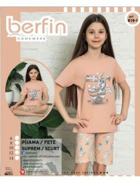 Pijama Copii Fetite Short Berfin 810-1 Engros