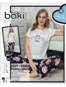 Pijama Dama Baki Suprem Scurt 2009-1 Engros