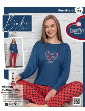 Pijama Dama Baki Viskon 118 Engros