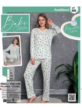 Pijama Dama Baki Viskon Batal 900 Engros