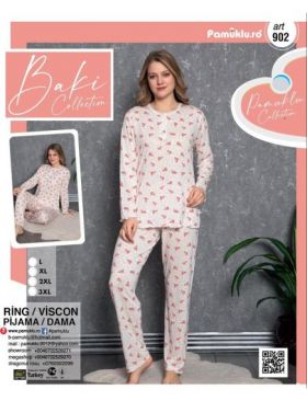 Pijama Dama Baki Viskon Batal 902 Engros