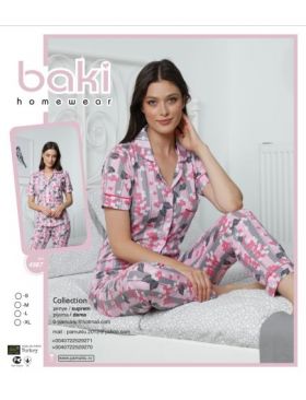 Pijama Dama Lux Baki 182 ROZ Engros