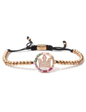 Bratara placata cu aur rose CODE-72-R