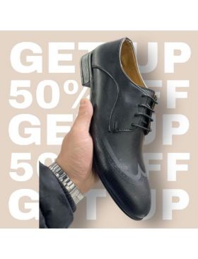 Pantofi angro din piele ecologica pentru barbat cu model si gaurele