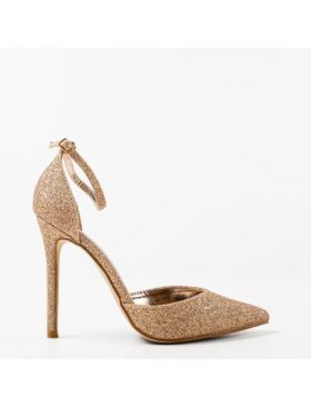 Pantofi cu toc Engros dama Sofly, Auriu