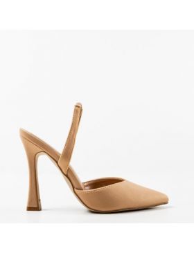 Pantofi cu toc Engros dama Vanty, Crem