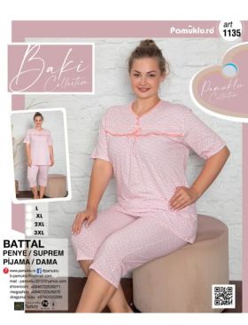 Pijama Dama Baki Penye Citir 3/4 1135 En gros