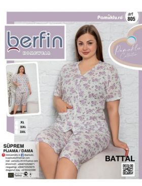 Pijamale Dama Battal Berfin 3/4 805 Engros