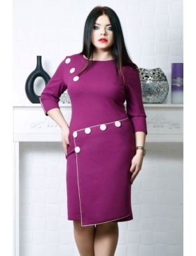 Rochie angro cu accesorii Fucsia