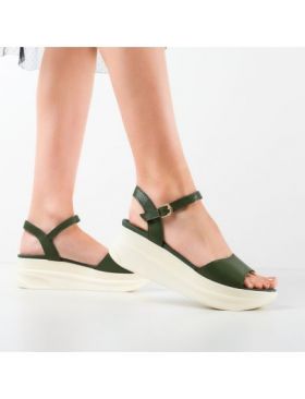 Sandale cu platforma Engros dama Tynel, verde