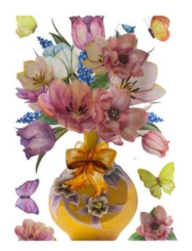 Stickere Decorative de perete Vaze 3D , 50 x 35 cm ,Diverse modele Engros