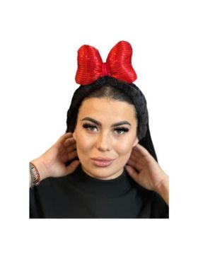 Bentita cosmetica pentru par, model pufos cu Fundita, en-gros