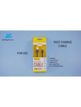 Cablu de date si incarcare, USB, mufa IOS, pentru IPhone, Fast Charge, Ivon, 2.4A, en-gros