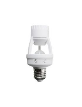 Dulie E27-E27 adaptor cu senzor de lumina si miscare 360° ENGROS