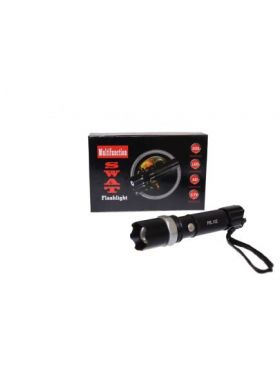 Lanterna LED swat 3W police, metalica, reincarcabila cu Acumulator ENGROS