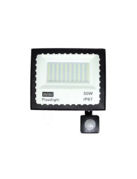 Mini Proiector Led 50 W cu senzor de lumina si miscare , exterior IP67 , slim , 6500k ENGROS