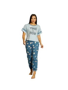 Pijama dama din bumbac pantaloni lungi,Engros