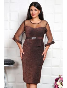 Rochie angro cu insertii stralucitoare Lurex