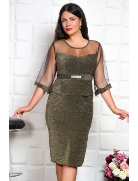 Rochie angro cu insertii stralucitoare Lurex