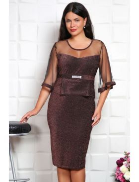 Rochie angro cu insertii stralucitoare Lurex