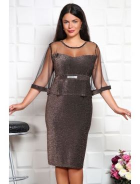 Rochie angro cu insertii stralucitoare Lurex