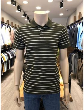 Tricou polo barbati Engros, cu model cu dungi