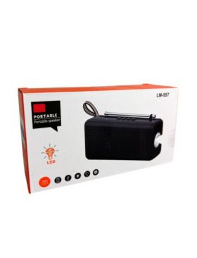 BOXA PORTABILA LM 887 BT, FM, BLUETHOOT SD, USB, LANTERNA PANOU SOLAR enGross