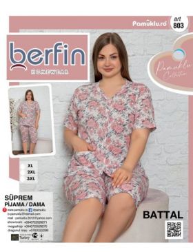 Pijamale Dama Battal Berfin 3/4 803 Engros