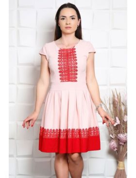 Rochie angro cu dantela macrame