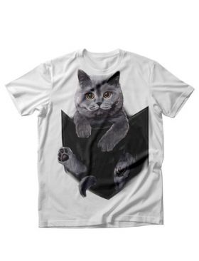 Tricou dama British cat, engros