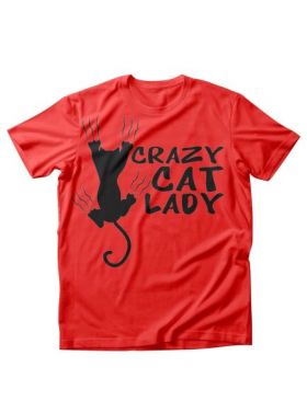Tricou dama Pisici Crazy cat lady, engros