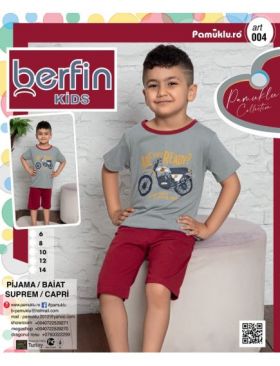 Pijama Copii Baieti Suprem Short Berfin 004 Engros