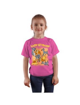 Tricou copii Disney, doamna si vagabontul, engros