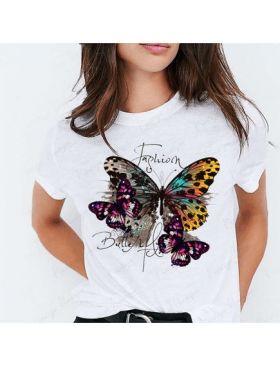 Tricou feminin Fluturi fluturi fashion, engros
