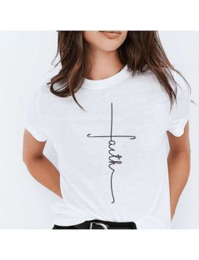 Tricou feminin Simple faith simple, engros