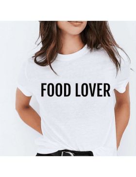 Tricou feminin Simple food-lover, engros