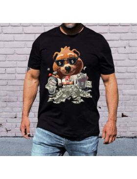 Tricou masculin ursi, Cash money teddys, engros